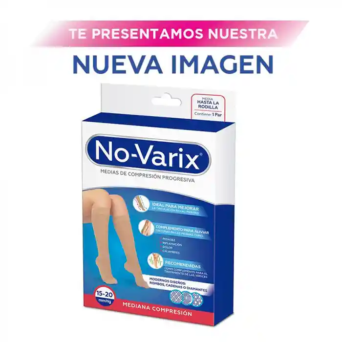 No-varix® Calcetín Colors Diamante Pequeño 15-20 Mm/hg Navy Medium