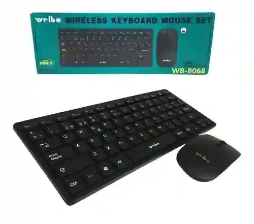 Combo Teclado Y Mouse Inalámbricos Weibo Wb-8068