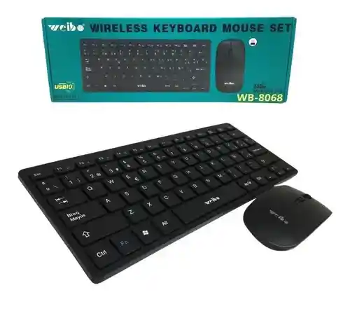 Combo Teclado Y Mouse Inalámbricos Weibo Wb-8068