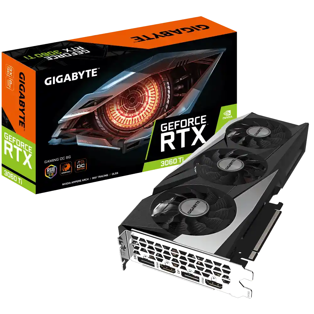 Gigabyte Tarjeta De Videogeforce Rtx 3060 Ti Gaming Oc 8Gb