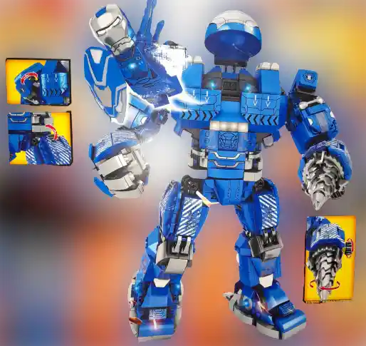 Armable Hulk Buster Azul / 1.209 Piezas.