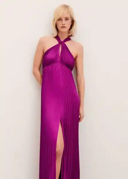 Vestido Sidney Violeta Talla S Mujer Mango