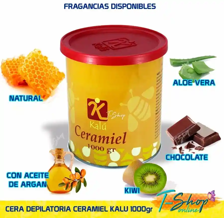 Cera Depilatoria Kalú 1000gr Ceramiel Kilo