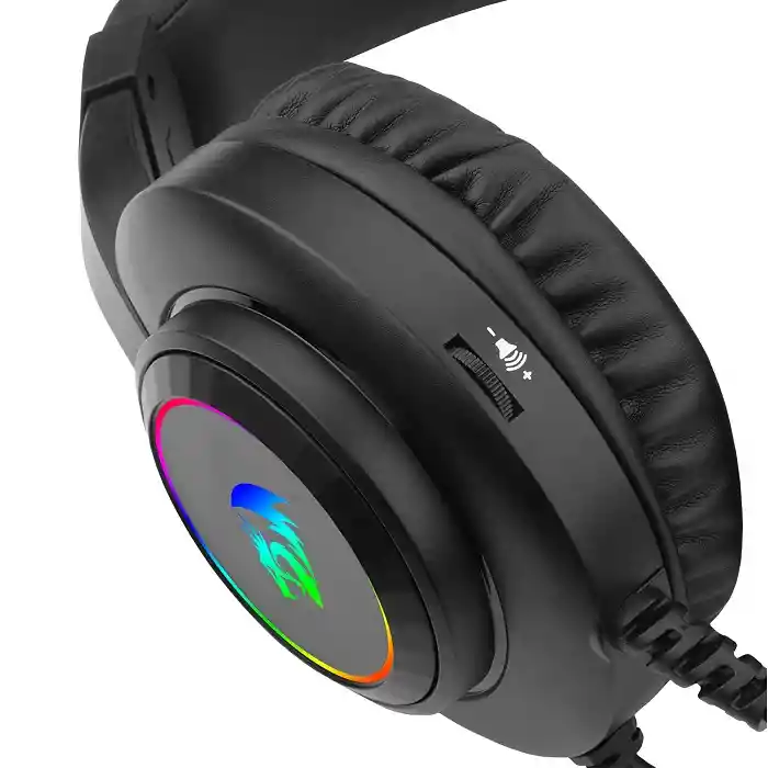 Auriculares Gamer Redragon H260 Hylas Rgb 3.5mm Black