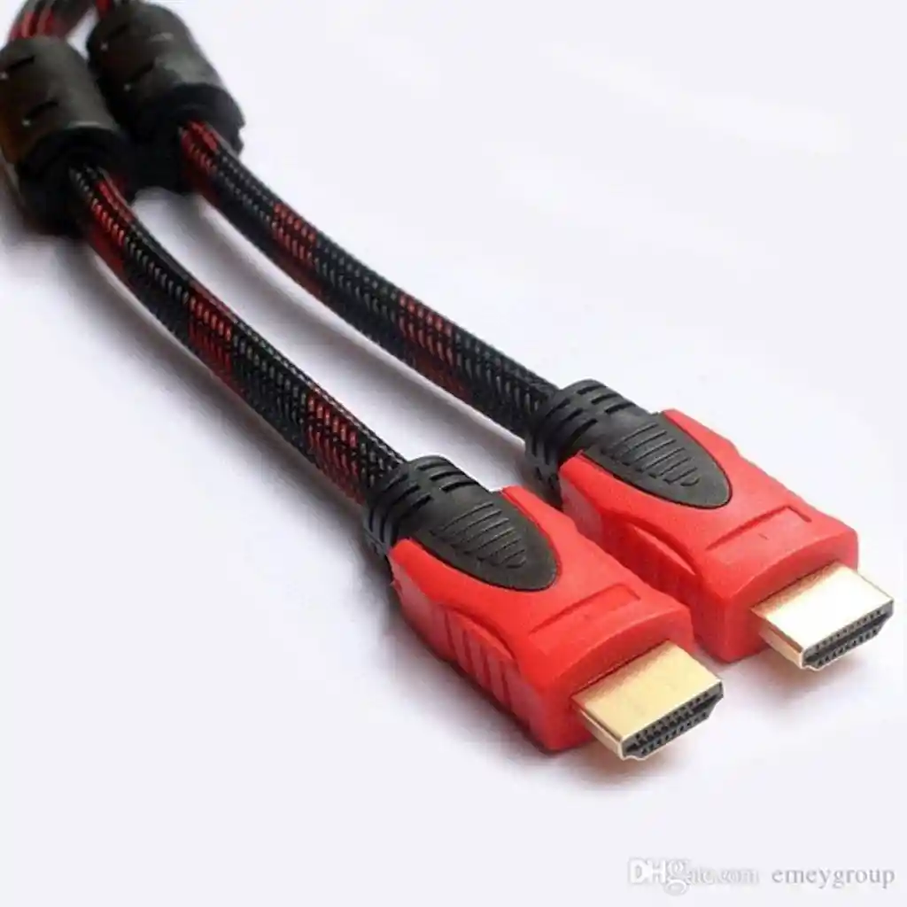 Cable Mallado Hdmi De 20 Metros Doble Filtro Punta Dorada