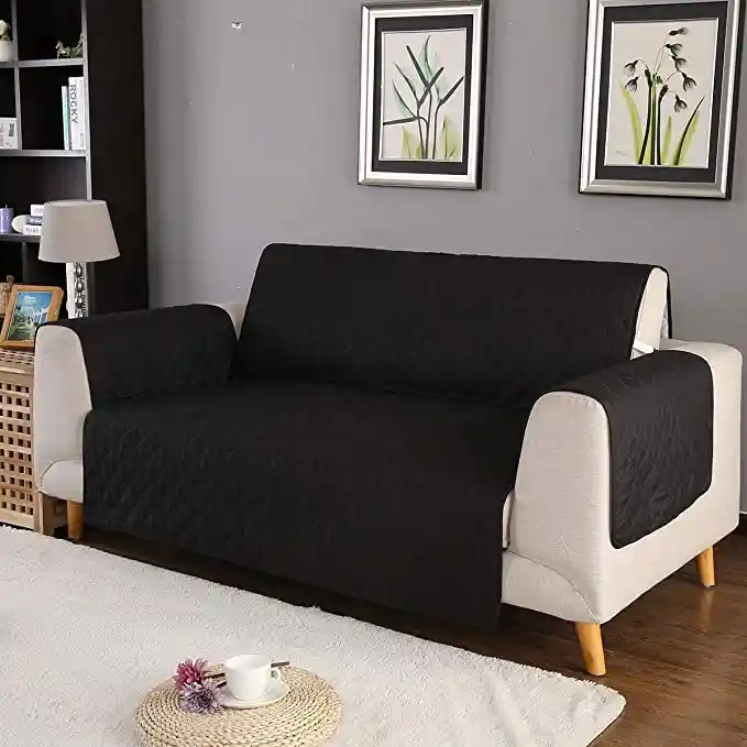 Protector Sofa 3 Puestos Negro - Gris 1.60 Mts