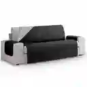 Protector Sofa 3 Puestos Negro - Gris 1.60 Mts