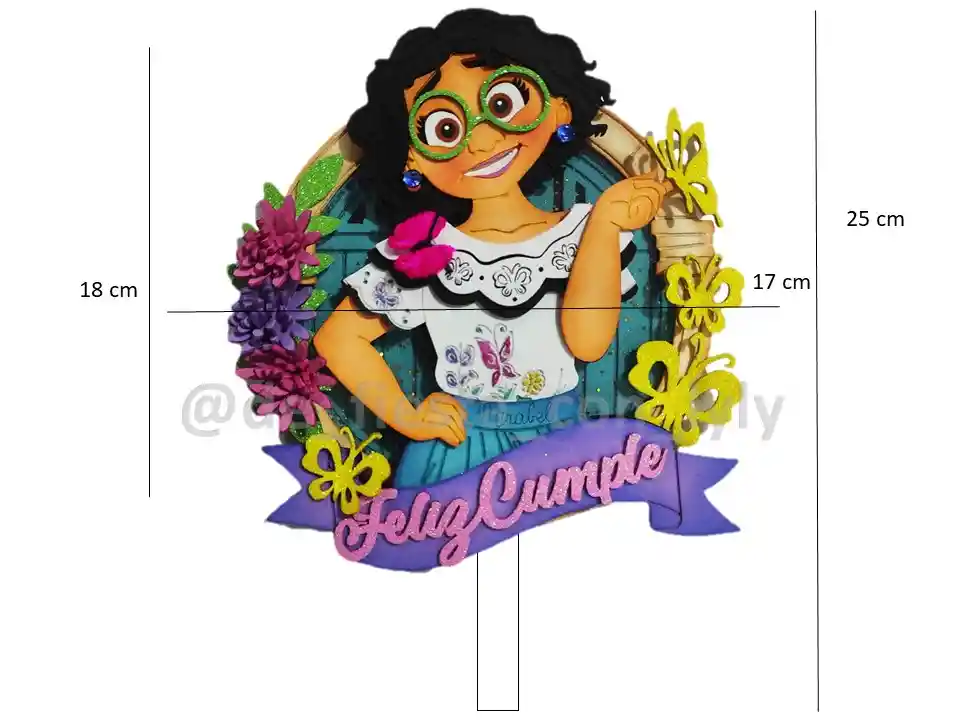 Topper Encanto - Para Pastel - Ponqué O Simplemente Decorativo