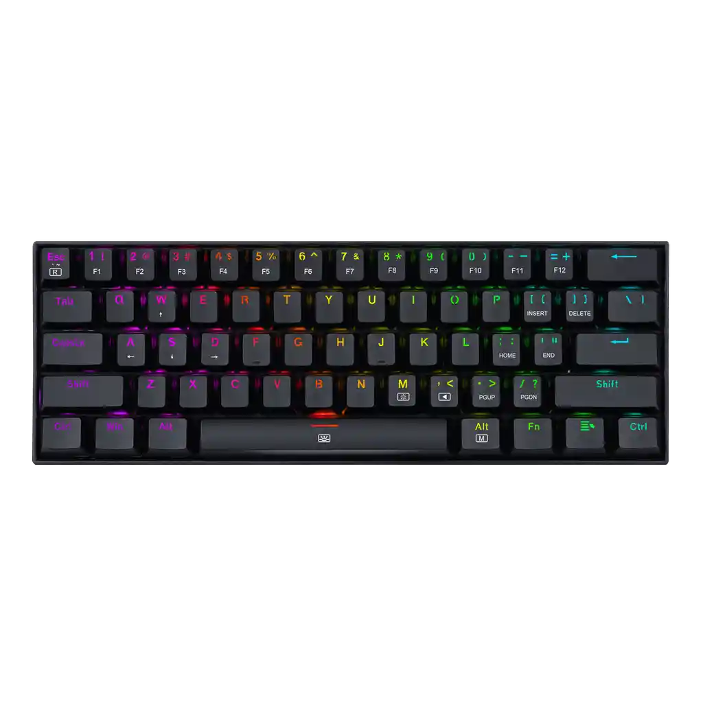 Teclado Gamer Redragon Dragonborn K630 Qwerty Switchs Red Inglés Us Color Negro Con Luz Rgb