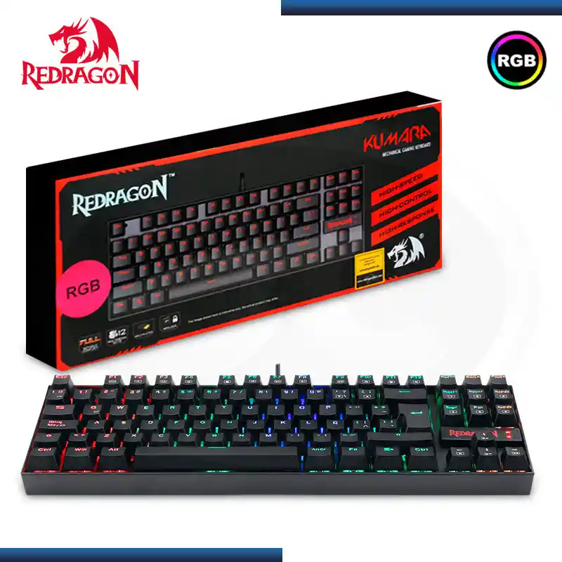 Redragon Teclado/Keyboard K552Rgb-Sp Kumara - Mecanico