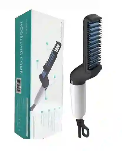 Plancha Barba Cepillo Alisador Cabello Hombre 4 En 1 Peine