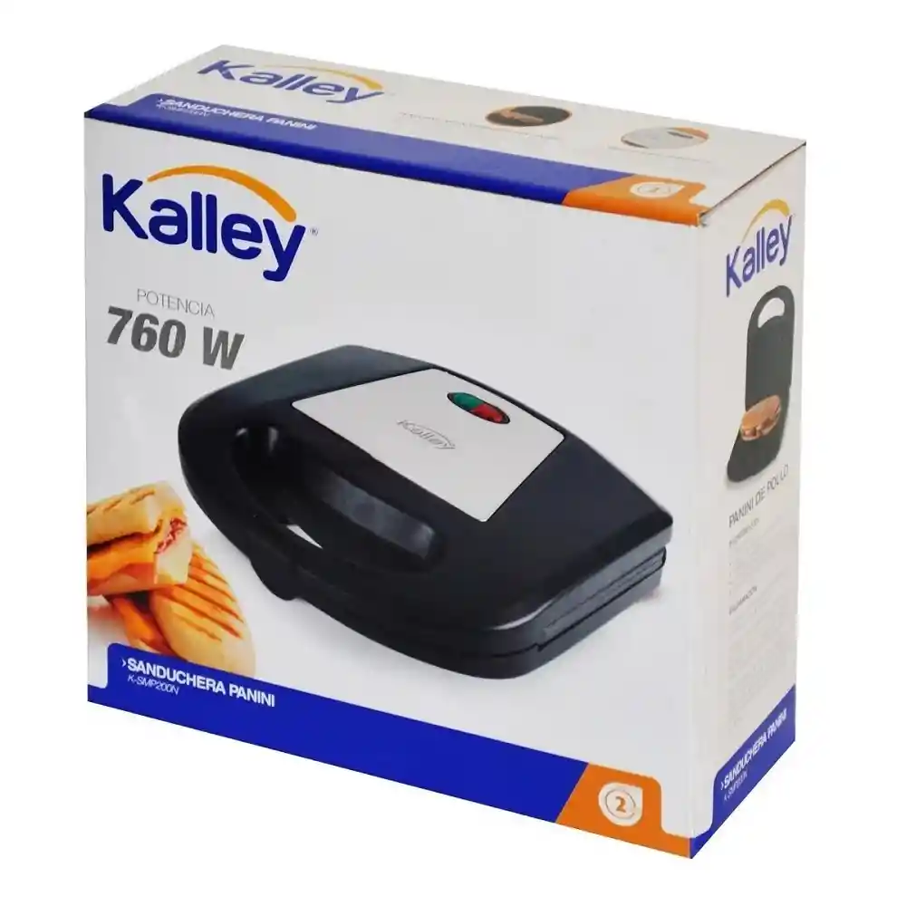 Kalley Sanduchera Grill Asador Antiadherentetipo Panini