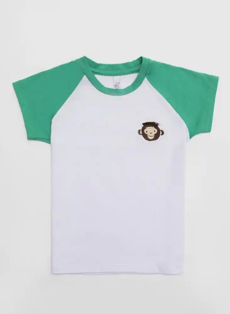 Camiseta Manga Corta 6/9 Meses - Verde