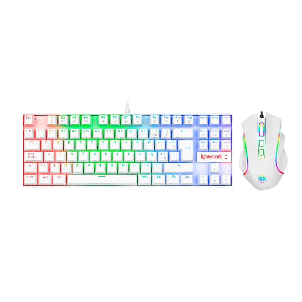 Griffin Kit Gamer K552Rgb-Ba-W-Sp Blanco Kumara K552 -M607