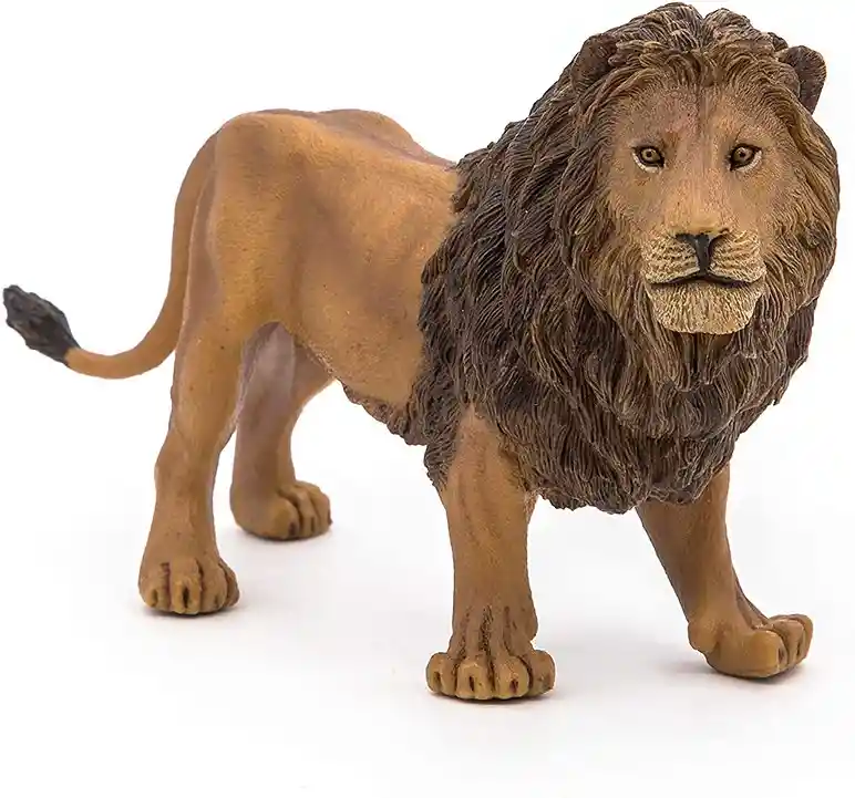 León Figura Animales Pintado A Mano Niños Adultos