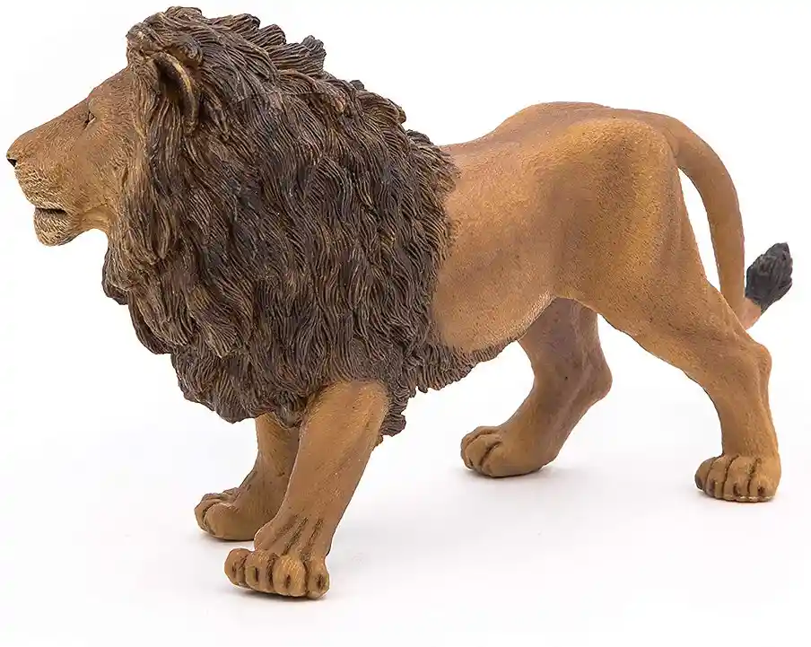 León Figura Animales Pintado A Mano Niños Adultos