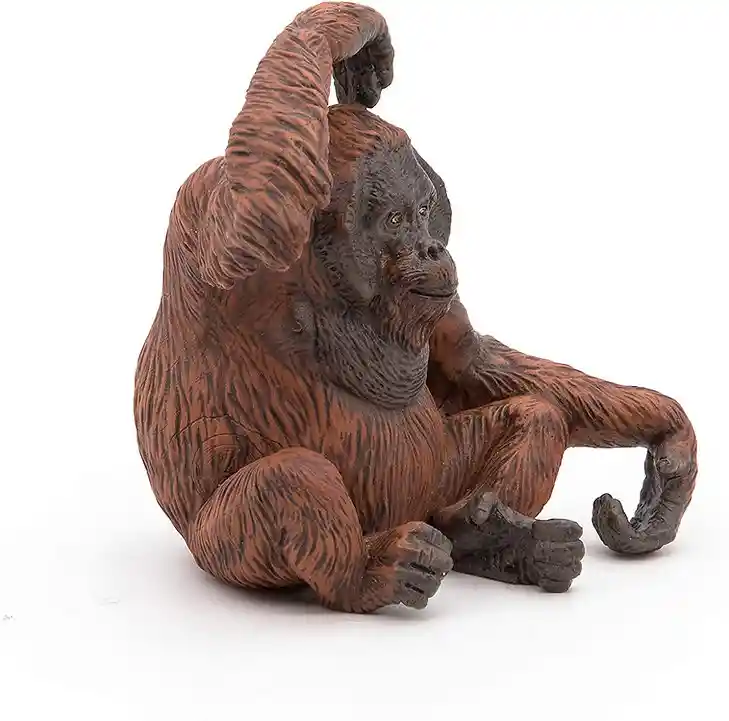 Figura Animales Orangután Pintado A Mano Niños Adultos