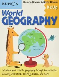 Geografía Libro Kumon Con Stickers Niños En Inglés