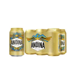 Andina 6 Cerveza Lata Original