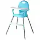 Silla Comedor Bebe 3 En1 Portatil Kidshop Baby Azul