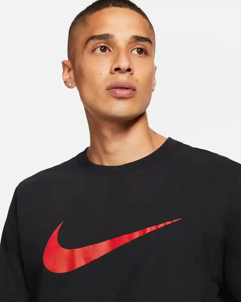 Nike Talla - Camisetahombre Training Logo Red Black