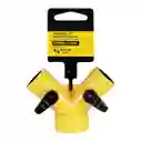 Conector De Manguera Doble Y Lavadora T Aplique Y Rosca Llave Agua