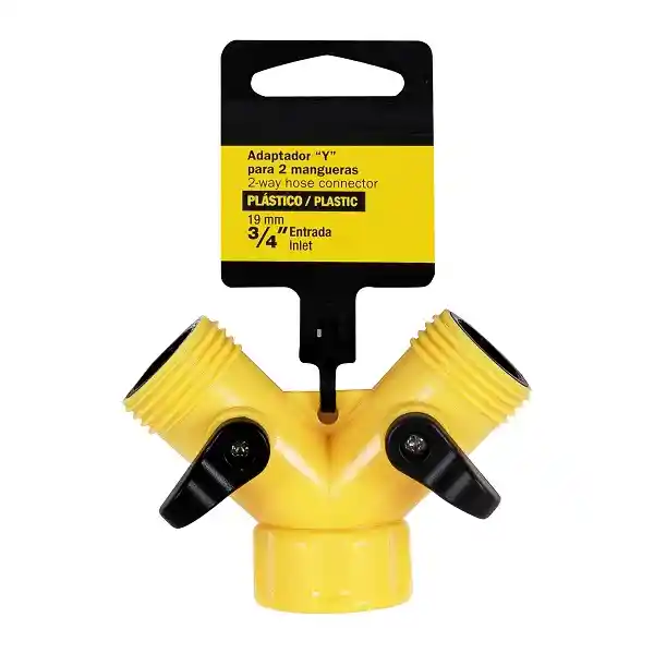 Conector De Manguera Doble Y Lavadora T Aplique Y Rosca Llave Agua