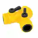 Conector De Manguera Doble Y Lavadora T Aplique Y Rosca Llave Agua