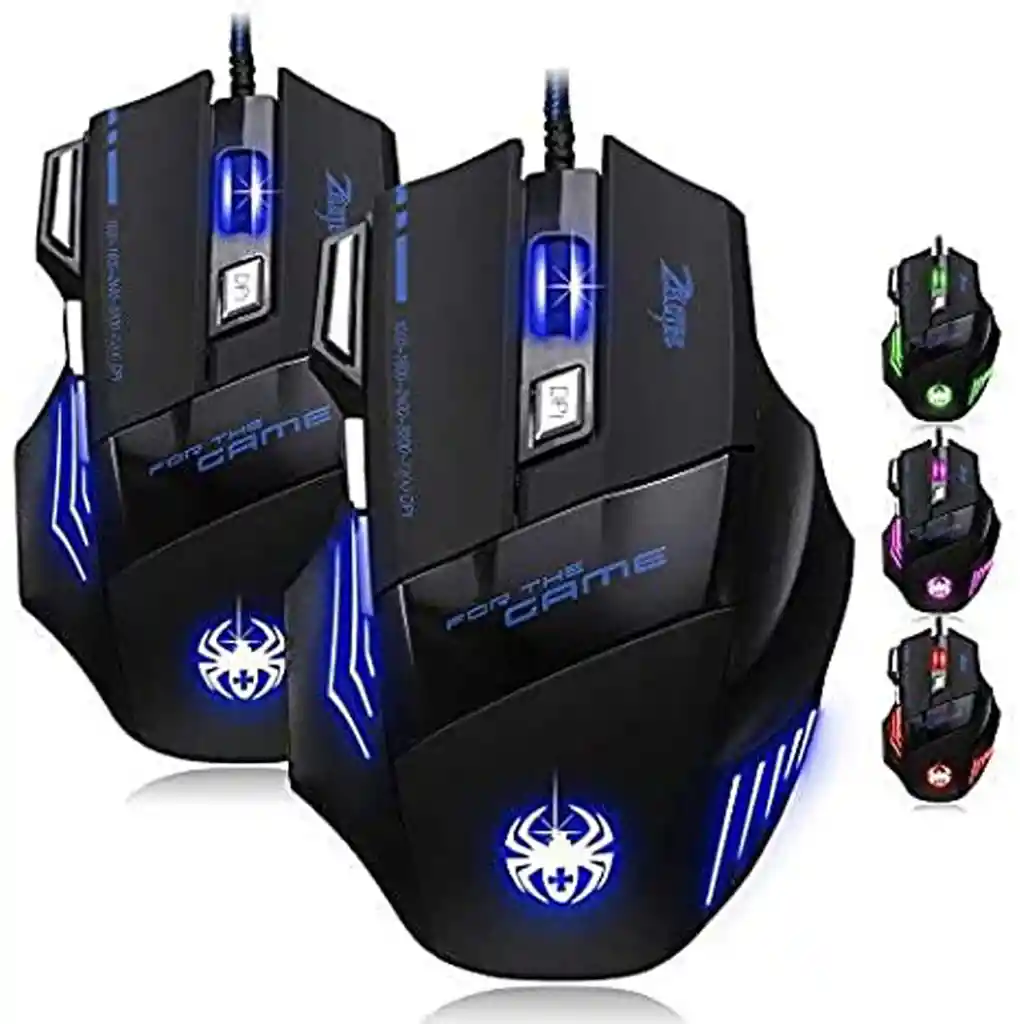 Nuevo Mouse Gamer Zelotes 7 Botones 7200 Dpi T80