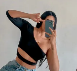 Crop Top Mia Negro Talla S/mnica