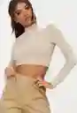 Crop Top Mady Beige Talla S/mnica