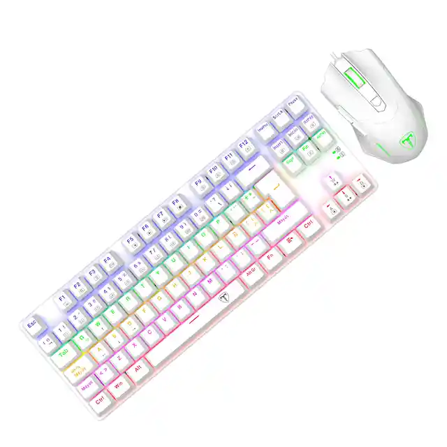 Kit Gamer T-dagger T-tgs005 Advance Force Teclado Mouse Usb White