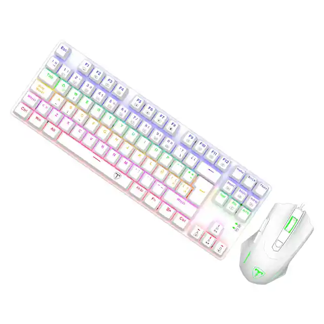 Kit Gamer T-dagger T-tgs005 Advance Force Teclado Mouse Usb White