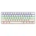 Teclado Gamer Mecánico T-dagger T-tgk321 Arena White Rainbow Brown