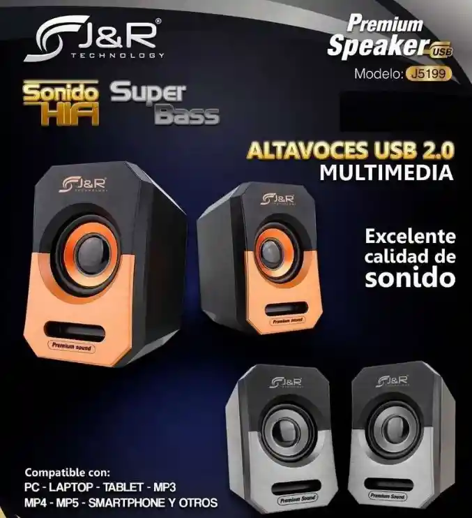 Parlantes Premium Usb Jyr J5199