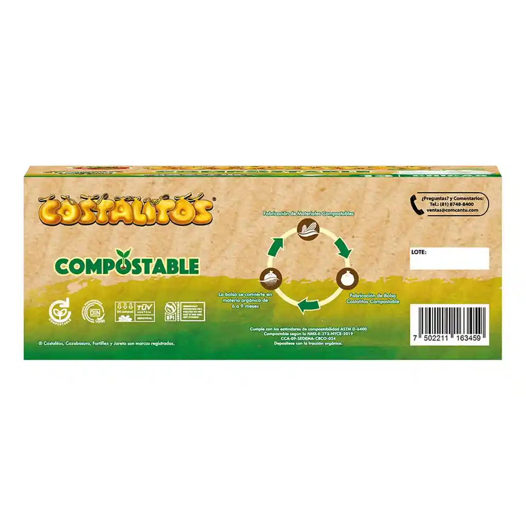 Bolsas Para Basura Costalitos Compostable Chica 13 Piezas