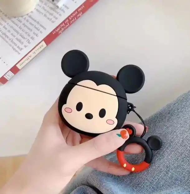 Protector Airpods 1 (primera Generación) Y Airpods 2 (segunda Generación). Modelo Mickey Mouse