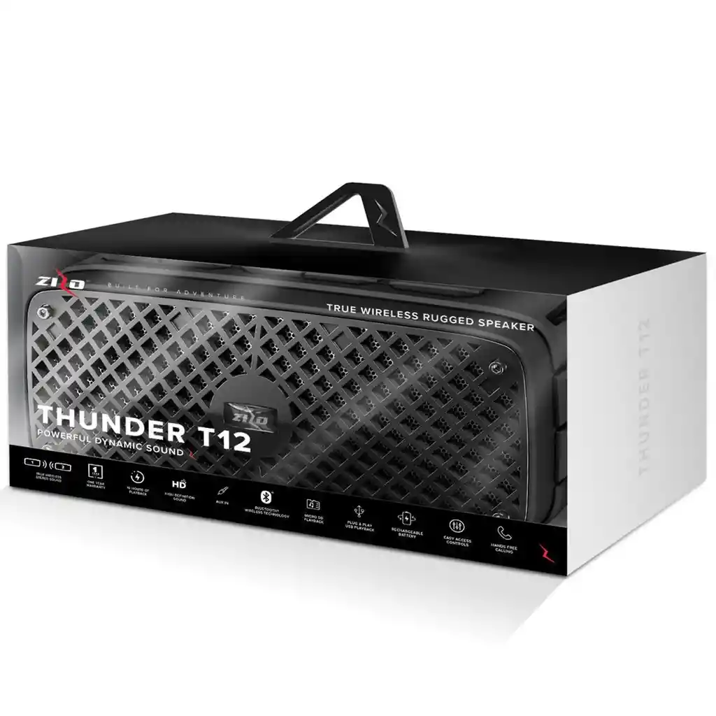 Parlante Altavoz Bluetooth Marca Zizo Thunder T12 Negro