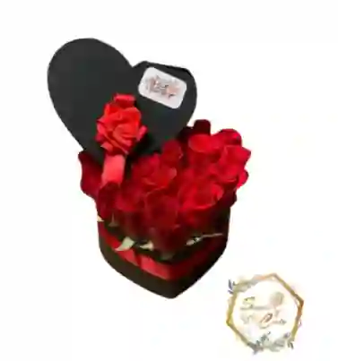 Mini Corazón De Rosas San Valentín