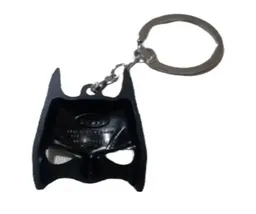 Llavero De Lujo Metalizado Mascara Batman Negra