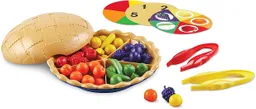 Juego Niños Motricidad Fina Pie De Frutas Colores