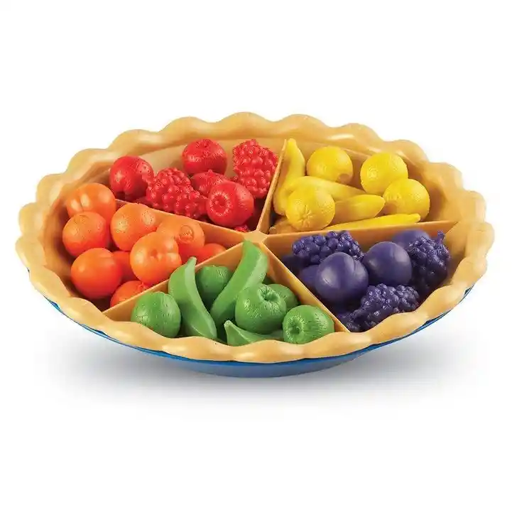 Juego Niños Motricidad Fina Pie De Frutas Colores