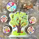 Juego De Mesa Niños Motricidad Fina Ardillas Colores