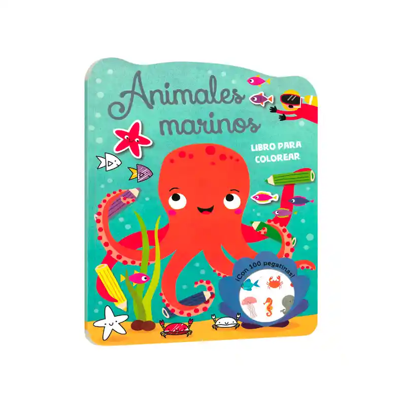 Libro Para Colorear Animales Marinos