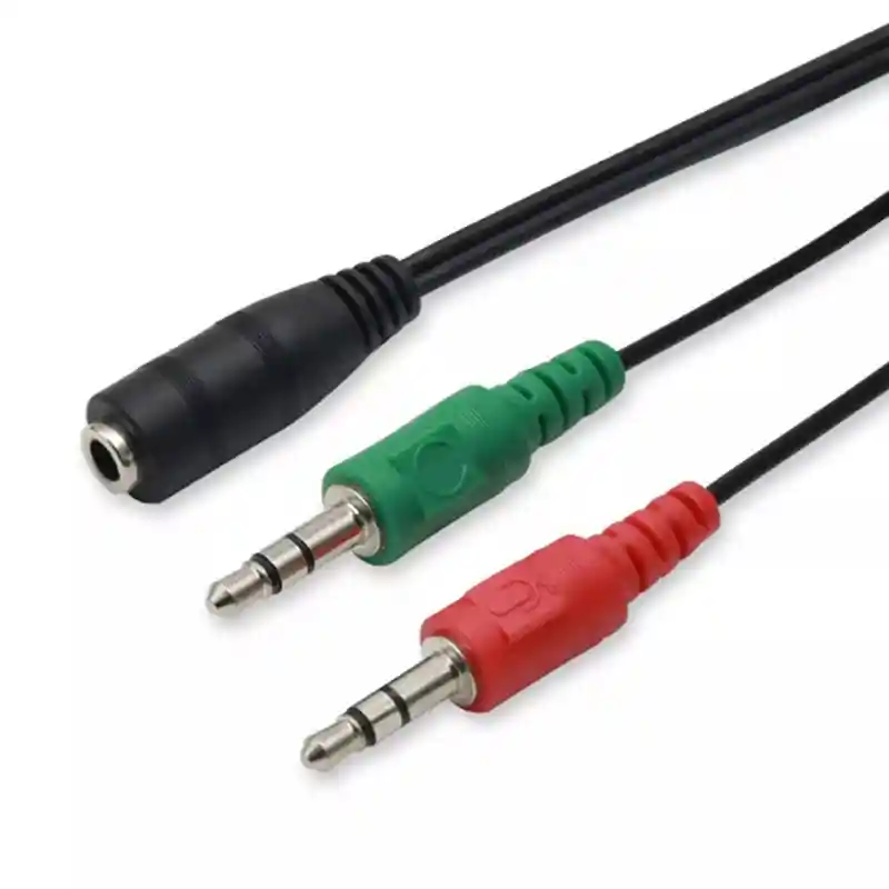Adaptador Convertidor Plug 3.5 Audio Y Microfono 1 A 2