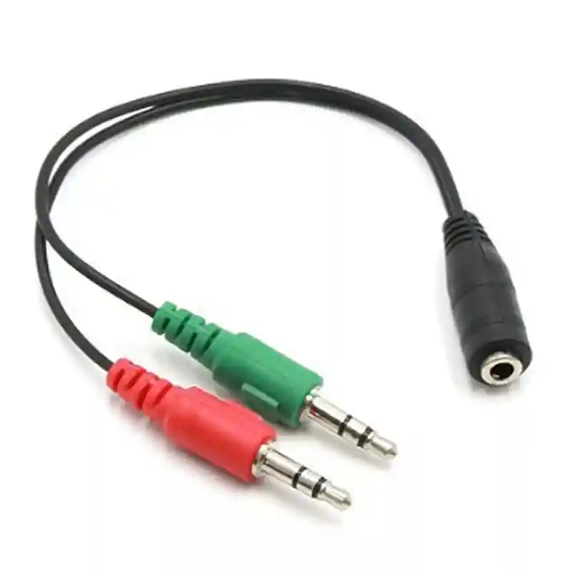 Adaptador Convertidor Plug 3.5 Audio Y Microfono 1 A 2