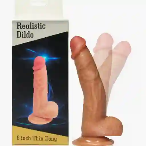 Realistic Dildo 6 Inch Thin Dong