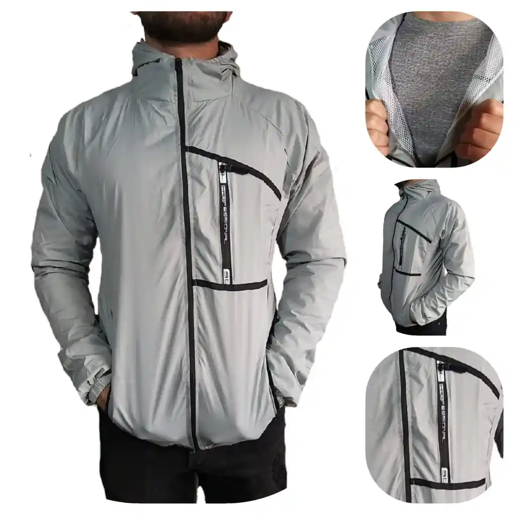 Chaqueta Rompevientos Para Caballero 90% Impermeable Talla Xl