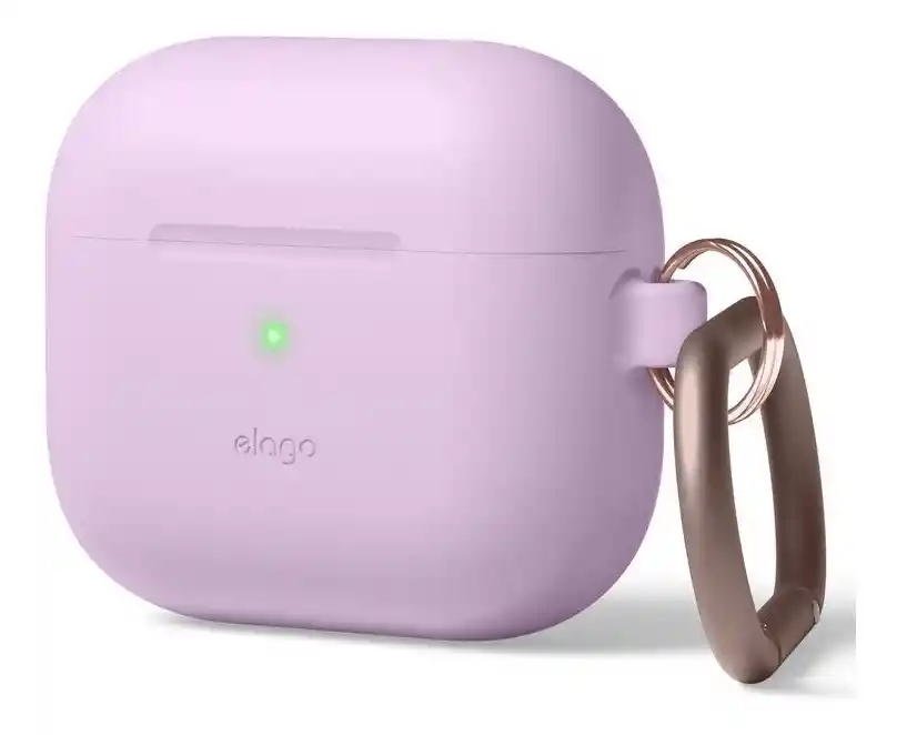 Estuche Para Airpods 3 De Silicona Con Arnes Elago Lavanda