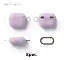 Estuche Para Airpods 3 De Silicona Con Arnes Elago Lavanda